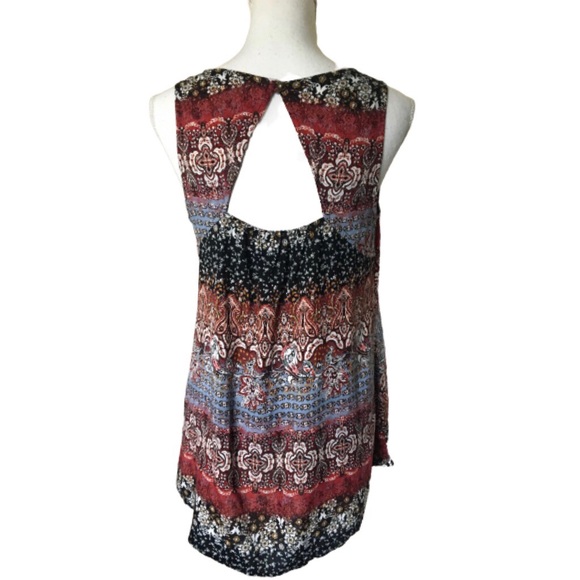 Gypsies & Moondust Boho Floral Woven Shift Tunic - Picture 3 of 6